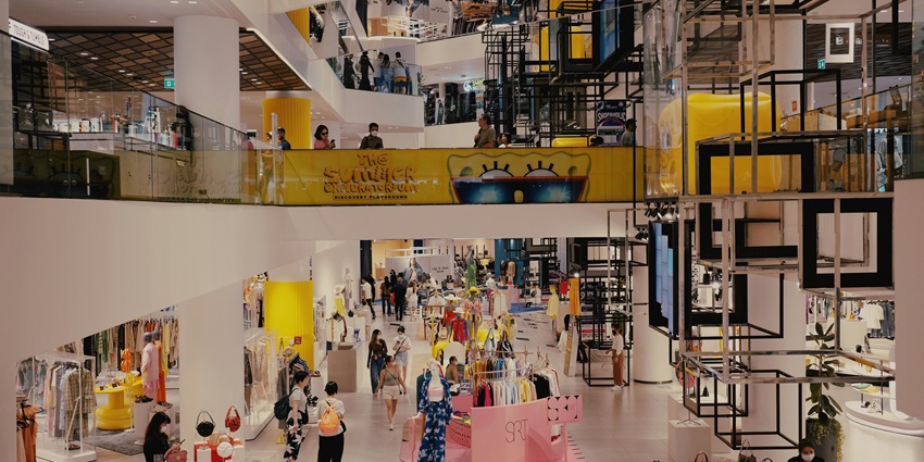 Department store for household goods, groceries, and essentials for travellers.