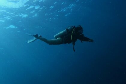 An image of a man scuba diving, one of the thrilling Karde Beach water sports