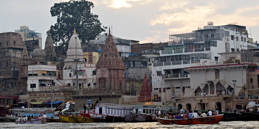 the essence of Kashi Vishwanath, a spiritual temple in Uttar Pradesh.