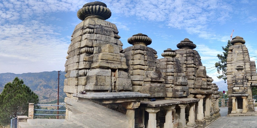 An image of Katarmal Sun Temple, a famous place to visit near Almora, Uttarakhand, India.