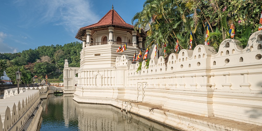 The picture of the Lord Rama, Goddess Sita, and Lakshmana with Hanuman at the temple.