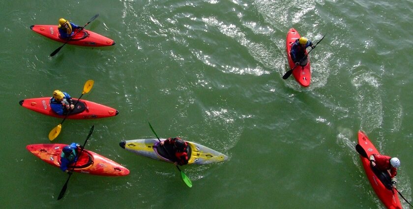 Experience thrilling adventures of kayaking in Rishikesh on the scenic rivers.