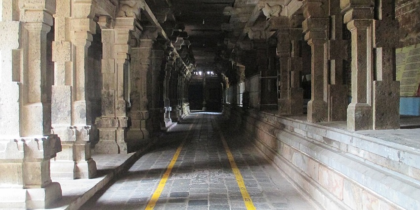 Intricate carvings on the Nagai Karonam inside halls capturing vivid Dravidian art.