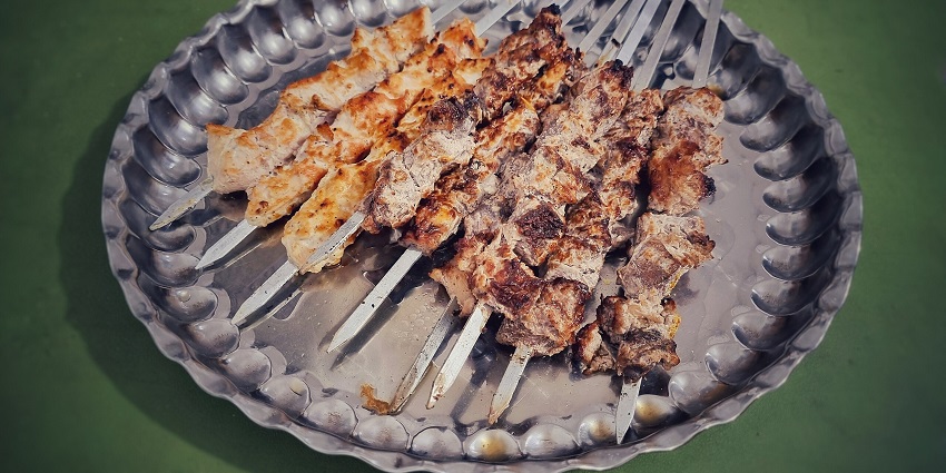 Delicious and juicy Kebabs are one of the best street foods in Delhi that one must try.