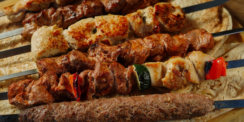 Have the tasty and delicious kebab, an option for both veg and non veg lovers