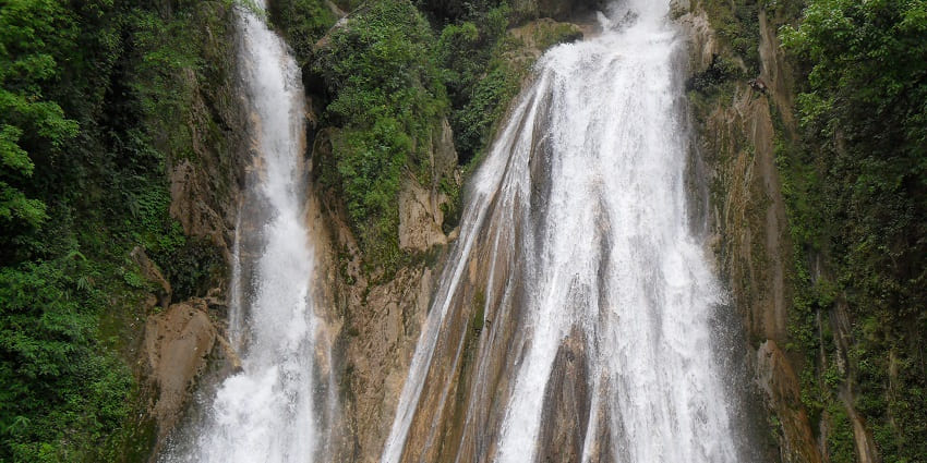 Stunning waterfall amidst hills is among the best places to visit near Dehradun