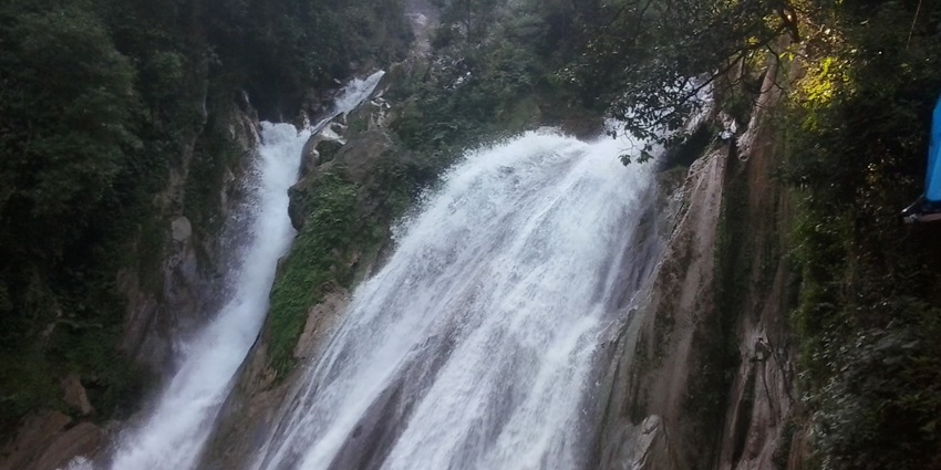 Kemty Falls, a popular waterfall offering scenic views and recreational activities nearby