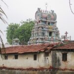 Naganathaswamy Temple with detailed architecture, colourful carvings, and surrounding trees.