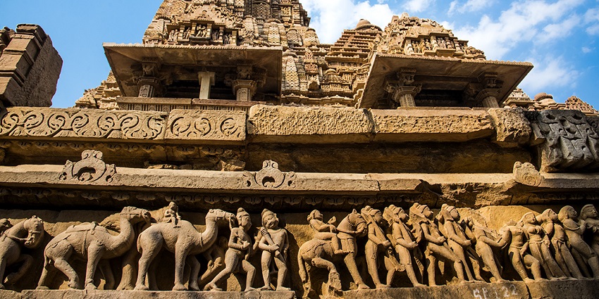 Khajuraho Temple, a famous UNESCO world heritage site