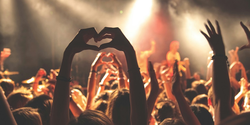 A group of people dancing at Khyber at a rave party in Manali.