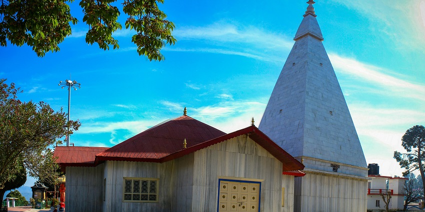 The unique architecture of the Haidakhan temple.