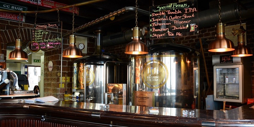 Local brewery offering craft beers with a beautiful hill station backdrop.
