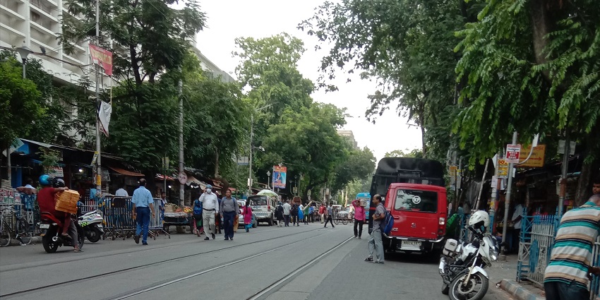 An image of the College Street in Kolkata which is a haven for book lovers.