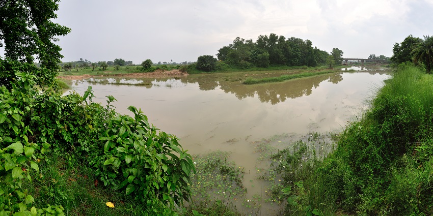 The Kopai River is a scenic and tranquil spot among places to visit in Shantiniketan.
