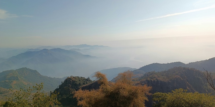 A view of Kotdwar, a tourist attraction near Sonanadi Wildlife Sanctuary, Uttarakhand.