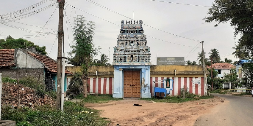 Panoramic view of Sri Kothandaramaswamy Temple, a holy Ramar temple in Chennai.