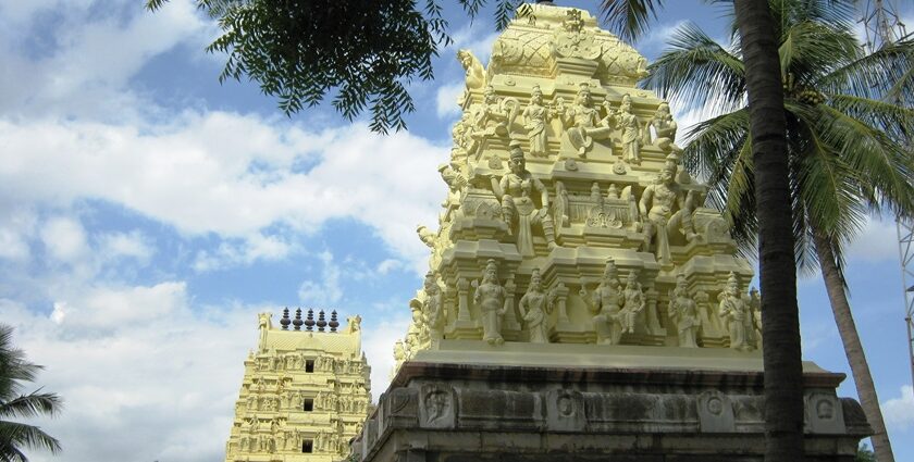 Kothandaramaswamy Temple and its towering gopuram with intricate carvings.