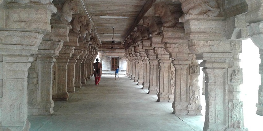 View of the Krishnapuram Palace in Tamilnadu, showcasing its architecture and heritage.
