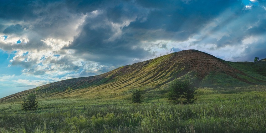 Scenic view of the hills where the echoes of war linger