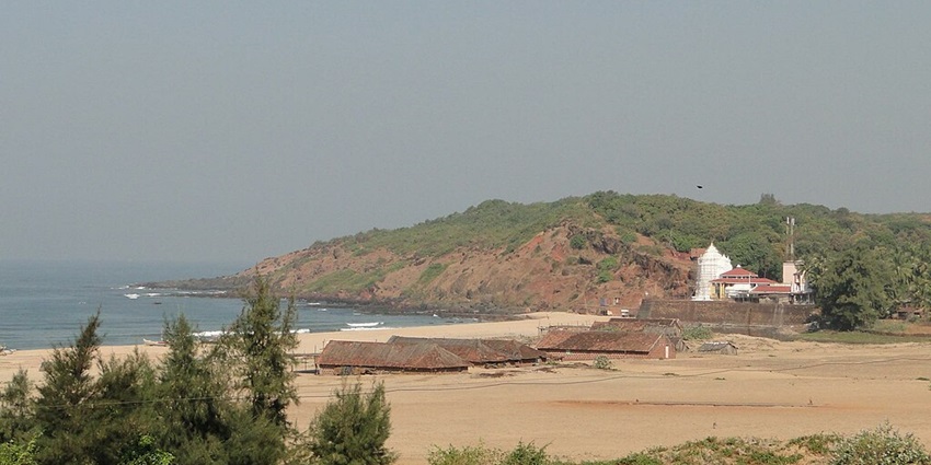 An image of Kunkeshwar Beach, which is renowned for its beauty and history