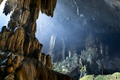 Lakhudiyar Caves, the ancient rock art depicting prehistoric life scenes