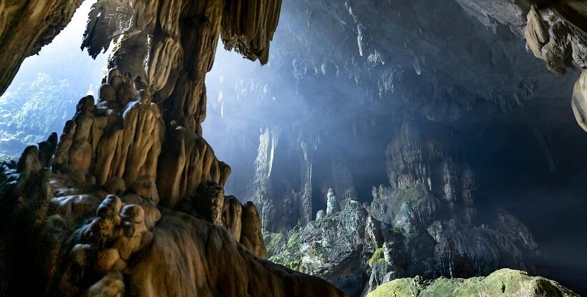 Lakhudiyar Caves, the ancient rock art depicting prehistoric life scenes