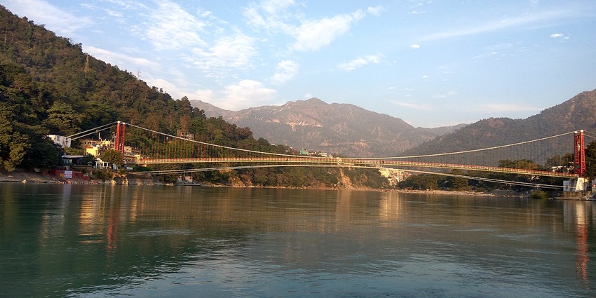 Lakshman Jhula is a historic suspension bridge offering stunning views.