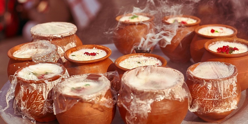 Refreshing yogurt-based drink, sweet or salty, often flavored.