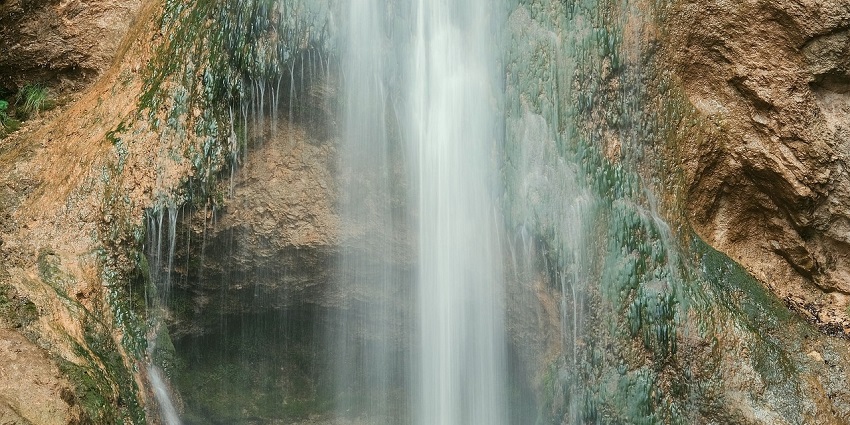 Stunning view of the Law’s Falls waterfall in Ooty