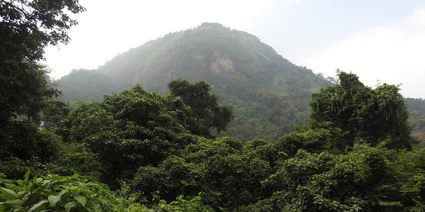 Siruvani Hills in Coimbatore with lush greenery, rocky terrain, and scenic viewpoints.