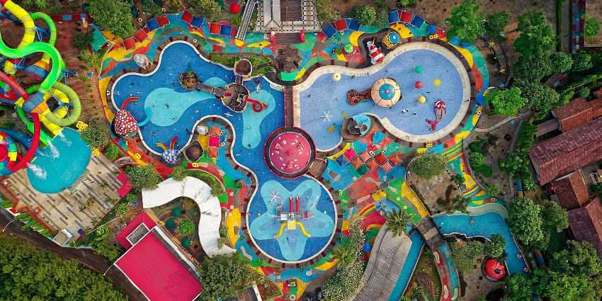 An image showcasing the location of the water park, highlighting its accessibility.