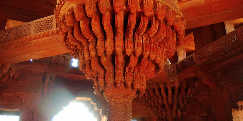A picture of Lotus Throne, which hosts some of the top things to do in Fatehpur Sikri