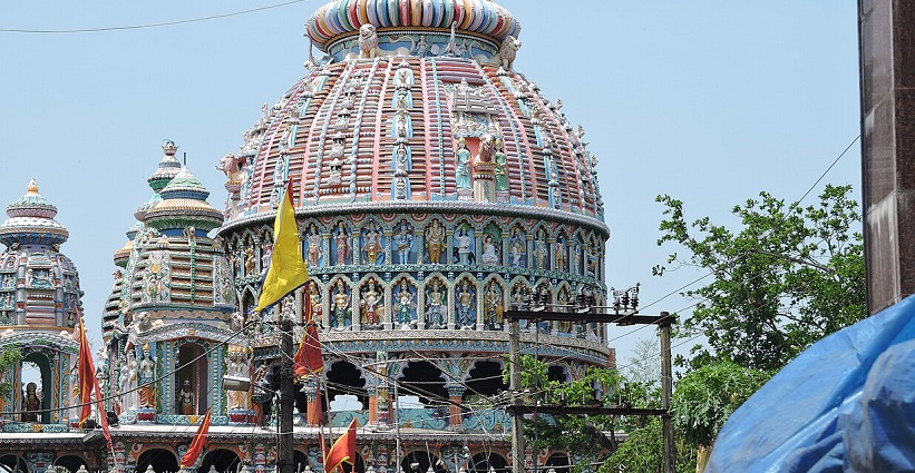 View from a distance of one of the most famous temples in Ranchi, Maa Dewri Mandir.