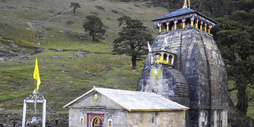 Madhyamaheshwar a remote temple dedicated to Lord Shiva amidst scenic landscapes.