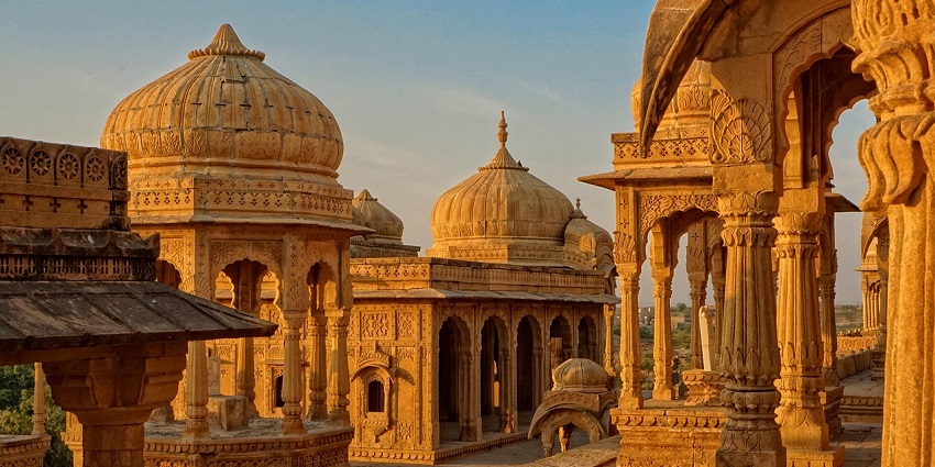 An image of the architecture of a temple resembling the Madurai Varahi Amman shrine.