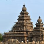 The spectacular Mahabalipuram Temple complex with its old rock-cut architecture. Viewers of this file can see comments and suggestions