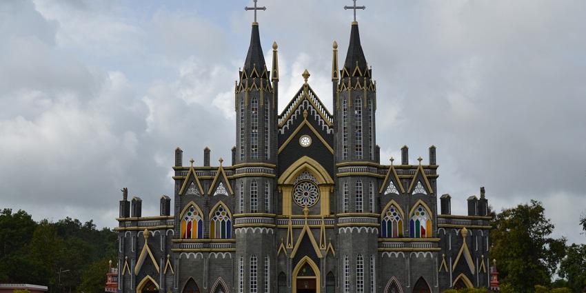 Mother of God Church feature stunning Gothic architecture, one of the well known Puttur tourist places