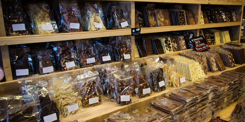 Delicious chocolates and snacks made with local ingredients and recipes.
