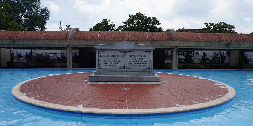 Dr. King and his wife’s Tomb at The King Center of the Martin Luther King Jr. National Historic Site