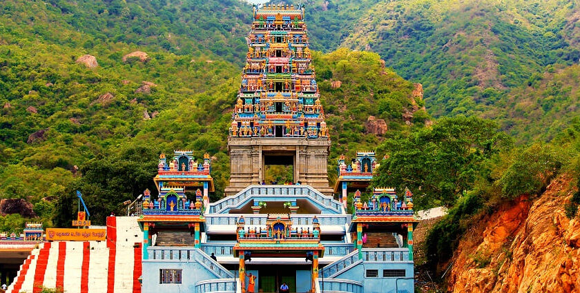 An image of Maruthamalai Temple, a famous temple located in Coimbatore.