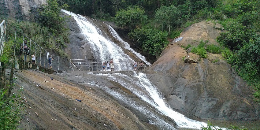 A tranquil view of Masila Falls, one of the most hidden places to visit in Kolli Hills.
