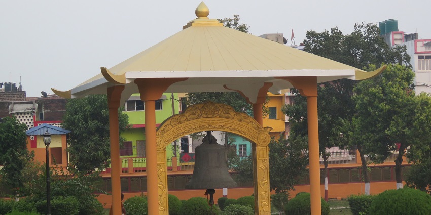 A picture of Meditation Park, one of the most serene places to visit in Khushinagar