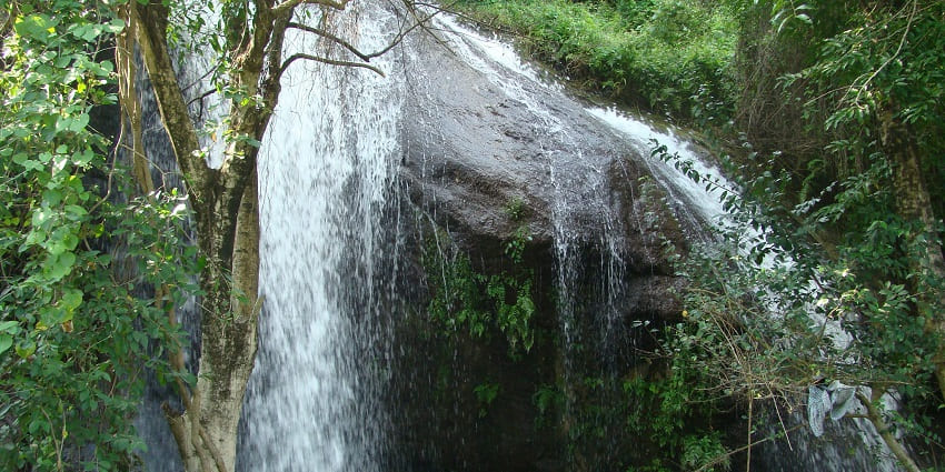 Beautiful view of Monkey Falls ,best place to visit near Thirumoorthy Waterfalls.