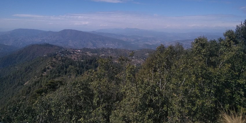 A majestic view of mountains in Mukteshwar, which is one of the best places to visit in Uttarakhand