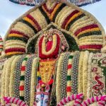 The beautiful facade in one of the Murugan temples in Hosur.