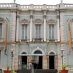 Facade of Dr. Bhau Daji Lad Museum in Mumbai, showcasing intricate architectural details.