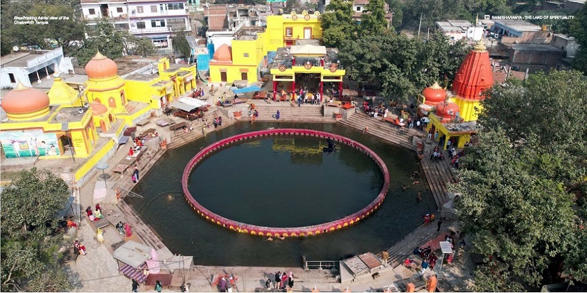 A picture of a very religious place Naimisharanya, which is one of the most iconic places to visit near Lucknow.