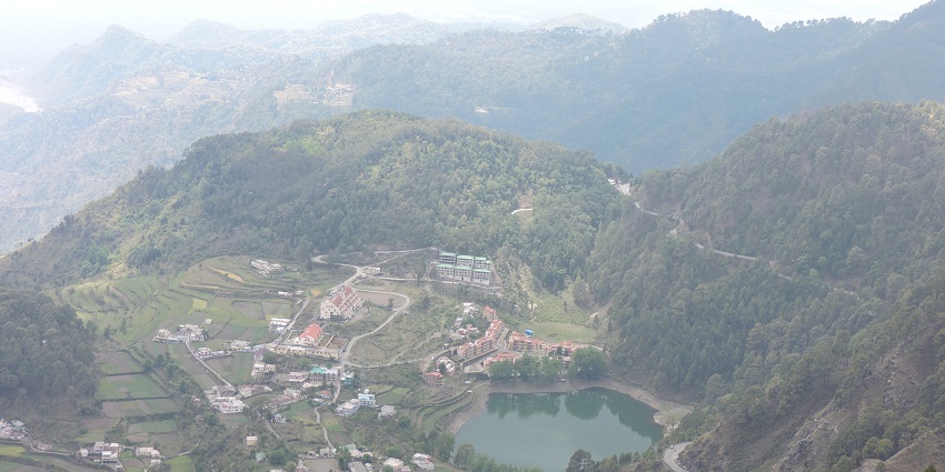 Naini Peak Trek, a famous spot for trekking in Nainital, offers stunning panoramic views and serene trails.
