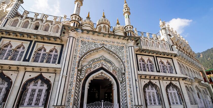 Nainital Mosque with unique architecture near Naini Lake.