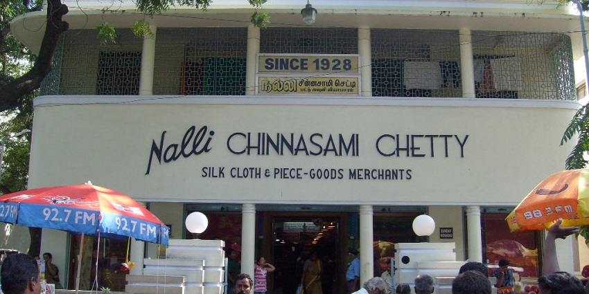 Nalli Silks is one of the most popular saree shopping places in Chennai